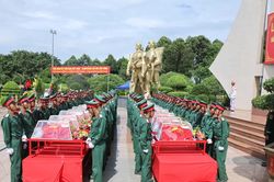 Đắk Lắk tổ chức lễ truy điệu, an táng 27 hài cốt liệt sĩ