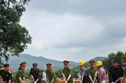 Bộ tư lệnh Cảnh sát cơ động xây nhà đồng đội cho chiến sĩ công an