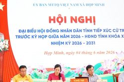 Phó Chủ tịch HĐND tỉnh Nguyễn Như Khôi tiếp xúc cử tri tại xã Hợp Minh