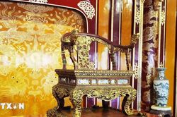 Bảo vật Quốc gia 'Ngai vua triều Nguyễn' được trưng b&agrave;y trở lại sau phục chế
