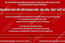 Nội dung phát biểu của Tổng Bí thư, Chủ tịch nước tại Đại hội Công đoàn Việt Nam