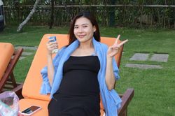 Diễn viên Thúy Diễm tăng 8kg khi mang bầu