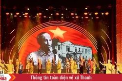 Chương trình Nghệ thuật 'Hồ Chí Minh - Nguồn sáng dẫn đường' kỷ niệm 115 năm ngày Bác Hồ ra đi tìm đường cứu nước