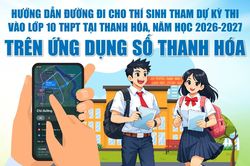 Hướng dẫn đường đi cho th&iacute; sinh tham dự kỳ thi v&agrave;o lớp 10 THPT tại Thanh H&oacute;a tr&ecirc;n ứng dụng số Thanh H&oacute;a