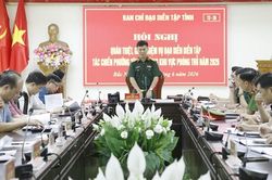 Bắc Ninh qu&aacute;n triệt, giao nhiệm vụ đạo diễn diễn tập t&aacute;c chiến phường Từ Sơn trong khu vực ph&ograve;ng thủ