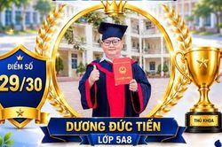 Em Dương Đức Tiến đạt điểm cao nhất trong kỳ đánh giá năng lực vào lớp 6 trường trọng điểm tỉnh Bắc Ninh
