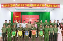 Xã Tháp Mười đoạt giải Nhất Hội thi Lực lượng tham gia bảo vệ an ninh, trật tự ở cơ sở giỏi - Cụm thi số 6