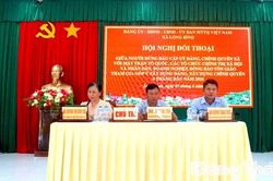 Xã Long Bình: Đối thoại lắng nghe Nhân dân góp ý xây dựng Đảng và chính quyền