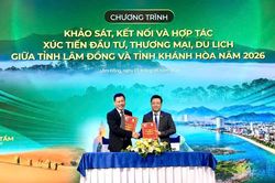 Tăng cường hợp tác đầu tư, thương mại và du lịch 2 tỉnh Khánh Hòa - Lâm Đồng