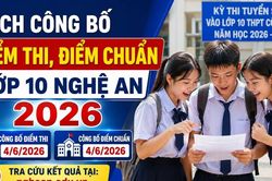 Lịch công bố điểm thi, điểm chuẩn lớp 10 Nghệ An 2026 mới nhất