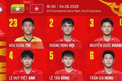 Trực tiếp U19 Việt Nam 1-0 U19 Myanmar (Hiệp 1): Tấn Dũng đ&aacute;nh đầu mở tỉ số