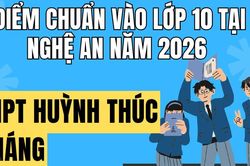 Điểm chuẩn vào 10 trường THPT Huỳnh Thúc Kháng tại Nghệ An 2026