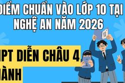 Điểm chuẩn v&agrave;o 10 trường THPT Diễn Ch&acirc;u 4 tại Nghệ An 2026
