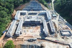 Tăng tốc trên công trường dự án Trường PTNT liên cấp TH&THCS Thanh Thủy