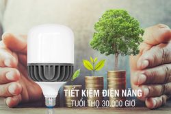 Tiết kiệm đến 90% điện năng khi dùng đèn LED