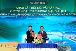 L&acirc;m Đồng v&agrave; Kh&aacute;nh H&ograve;a hợp t&aacute;c x&uacute;c tiến đầu tư, thương mại v&agrave; du lịch