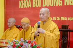 Khai giảng Khóa bồi dưỡng trụ trì cho đại diện Ban Trị sự Phật giáo tỉnh thành phía Nam tại Văn phòng II T.Ư
