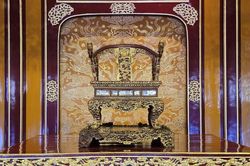 Bảo vật quốc gia 'Ngai vua triều Nguyễn' trở lại điện Th&aacute;i H&ograve;a