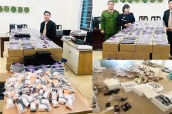 Triệt ph&aacute; đường d&acirc;y ti&ecirc;u thụ h&agrave;ng ngh&igrave;n điện thoại Samsung giả