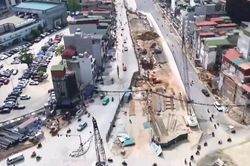 Thảm nhựa đường V&agrave;nh đai 1 đoạn Ho&agrave;ng Cầu &ndash; Voi Phục