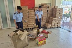 H&agrave; Nội: Gi&aacute;m s&aacute;t ti&ecirc;u hủy l&ocirc; thực phẩm nhập lậu trị gi&aacute; hơn 328 triệu đồng
