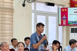 Ứng Thiên lấy ý kiến hoàn thiện phương án sắp xếp thôn