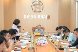 Xã An Khánh tổ chức giao ban công tác tháng 6