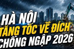 Hà Nội tăng tốc về đích chống ngập 2026