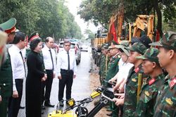 Triển khai khai quật khu vực nghi có mộ liệt sĩ tập thể trên đường Trường Chinh