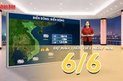 [Video] Dự báo thời tiết đêm nay và ngày mai ngày 6/6/2026: Miền Bắc giảm mưa, nắng nóng quay trở lại; Trung Bộ tiếp tục khô nóng, Nam Bộ chiều tối có mưa dông