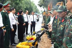 Khai quật, quy tập hài cốt liệt sĩ ở 2 phường Đăk Cấm và Kon Tum