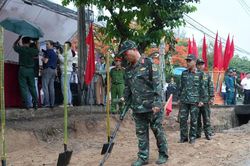 Quảng Ngãi khai quật khu vực đường Trường Chinh để tìm kiếm hài cốt liệt sĩ