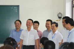 Chủ tịch tỉnh Hà Tĩnh kiểm tra công tác chuẩn bị Kỳ thi tốt nghiệp THPT