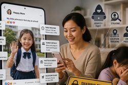 Nhiều phụ huynh chia sẻ ảnh, video của con vô tội vạ trên mạng xã hội