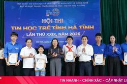 Trao 87 giải thưởng tại Hội thi Tin học trẻ Hà Tĩnh năm 2026