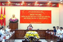 Thông qua dự thảo Báo cáo kết quả kiểm tra đợt 2 đối với Ban Thường vụ Tỉnh ủy Sơn La