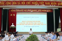 Lãnh đạo HĐND thành phố Đà Nẵng làm việc với các phường Hòa Khánh, Liên Chiểu và Hải Vân