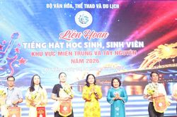 Khai mạc liên hoan tiếng hát học sinh, sinh viên khu vực miền Trung và Tây Nguyên năm 2026