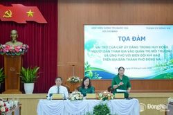 Vai trò của cấp ủy Đảng trong huy động người dân tham gia vào quản trị môi trường và thích ứng với biến đổi khí hậu