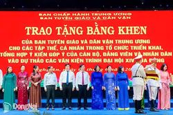 Ban Tuyên giáo và Dân vận Thành ủy Đồng Nai được khen thưởng trong triển khai lấy ý kiến vào dự thảo các văn kiện trình Đại hội XIV của Đảng