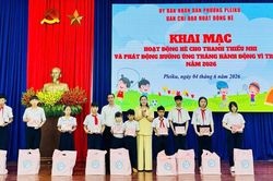Phường Pleiku khai mạc hoạt động hè và hưởng ứng Tháng hành động vì trẻ em năm 2026