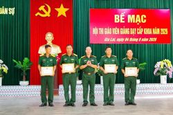 Trường Quân sự Quân đoàn 34: Hơn 93% cán bộ, giáo viên đạt khá, giỏi trong Hội thi giáo viên giảng dạy cấp khoa