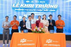 Trường Đại học FPT cơ sở Quy Nhơn khai trương phòng thi IELTS trên máy tính