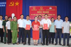 HĐND, UBND, Ủy ban MTTQ Việt Nam xã Công Hải ký kết quy chế phối hợp công tác