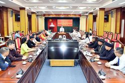Gặp mặt Đoàn đại biểu dự Đại hội Hội Nông dân Việt Nam lần thứ IX