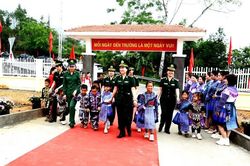 Khánh thành 6 điểm trường vùng biên giới Lào Cai, vượt tiến độ 1,5 tháng