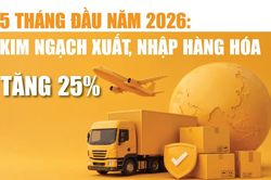 Infographics: Tổng kim ngạch xuất, nhập khẩu hàng hóa cả nước đạt 445,12 tỷ USD