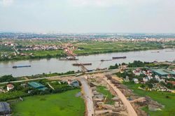 H&agrave; Nội: To&agrave;n cảnh dự &aacute;n x&acirc;y dựng cầu Mễ Sở v&agrave; cầu cạn V&agrave;nh đai 4