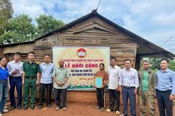Lâm Đồng: Xã Đắk Song tổ chức Lễ khởi công xây dựng Nhà đại đoàn kết cho hộ nghèo