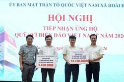 Xã Hoài Đức vận động hơn 645 triệu đồng ủng hộ Quỹ 'Vì biển, đảo Việt Nam'